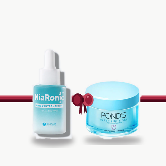 Bundle - Jenpharm Acne Control Serum Vitamin B3 + POND's Super Light Gel