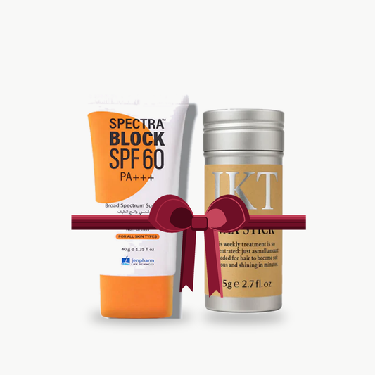 Bundle - Jenpharm Block Sunblock Cream + IKT Hair Wax Stick