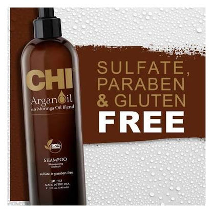 CHI - Argan Oil With Moringa Oil Blend Shampoo 340Ml