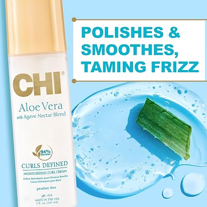 CHI - Aloe Vera With Agave Nectar Blend Moisturizing Curl Cream 148Ml