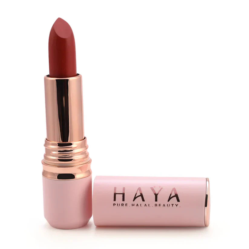 FOC - Haya Beauty - Pure Halal Beauty Velvet Matte Lipstick - 5 Candy - App