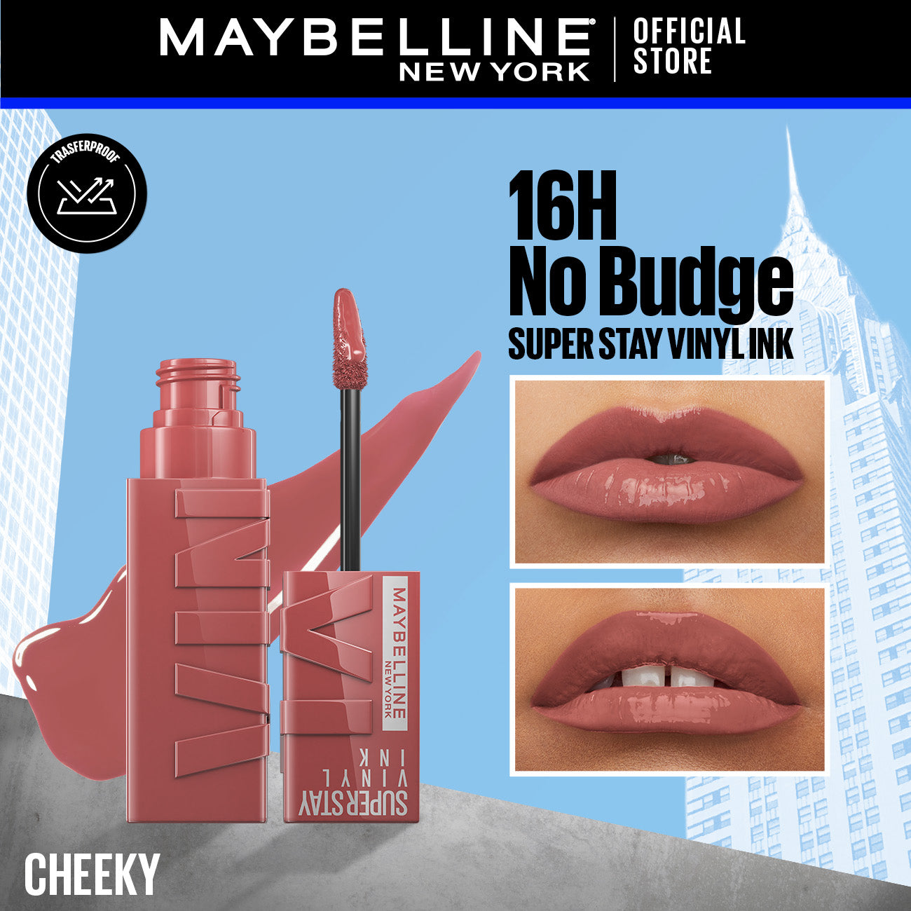 Maybelline's Superstay Vinyl Ink, 16-Hour No-Budge Liquid Lipcolor
