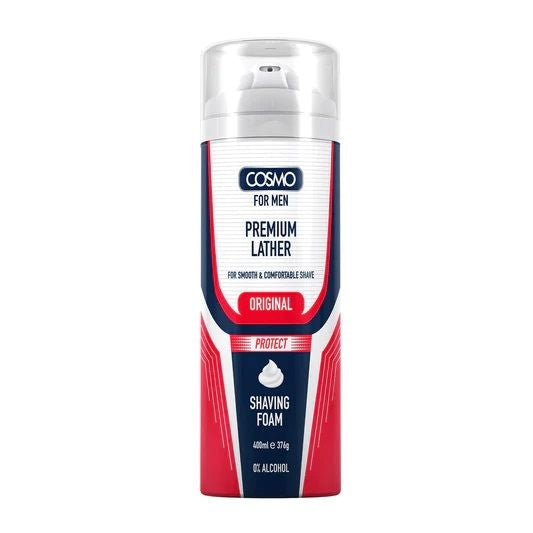 Cosmo Shaving Foam Original Protect  400Ml  White Dome & Bottom