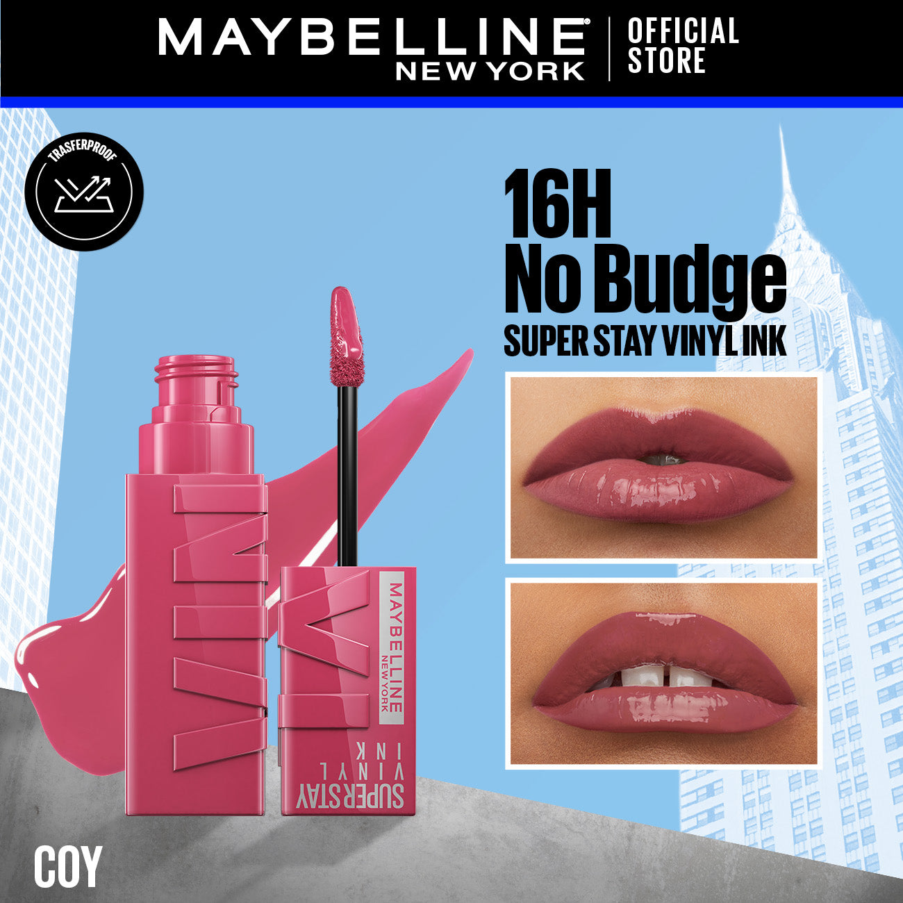 Maybelline's Superstay Vinyl Ink, 16-Hour No-Budge Liquid Lipcolor