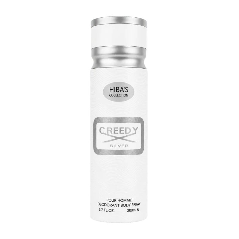 Hiba's Collection - Creedy Silver Body Spray - 200ml