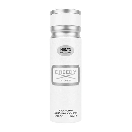 Hiba's Collection - Creedy Silver Body Spray - 200ml