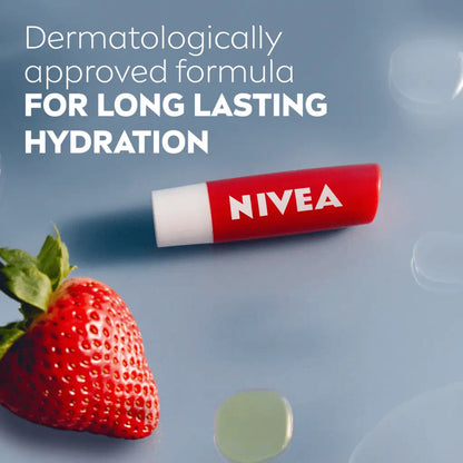 Nivea Lips Balm Strawberry Shine 4.8G