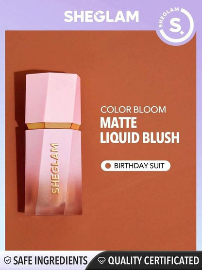 Shein Sheglam Color Bloom Dayglow Liquid Blush - Birthday Suit