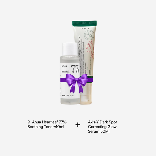 Bundle - Anua Heartleaf 77% Soothing Toner/40ml & Axis-Y Dark Spot Correcting Glow Serum 50Ml