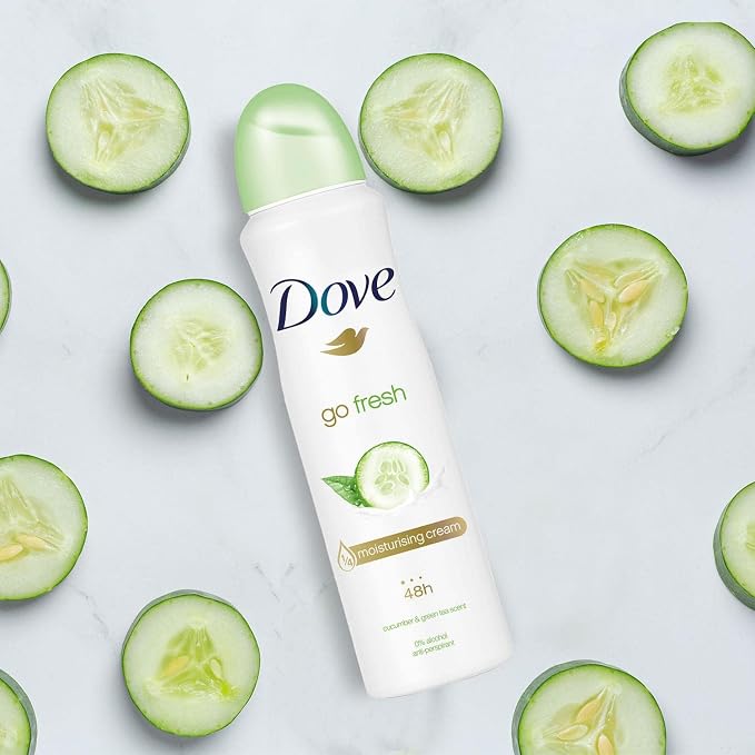 Dove UAE - Go Fresh Cucumber Anti-Perspirant Deodorant Spray - 150Ml