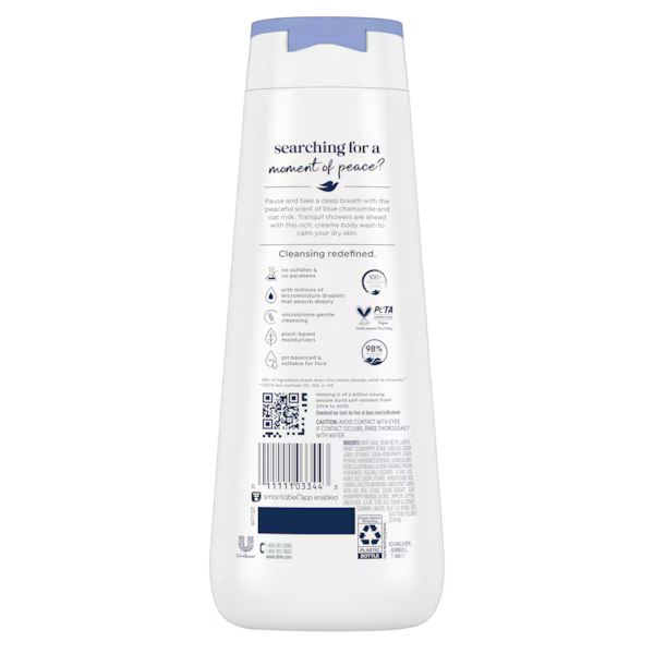 Dove - Body Wash Usa Anti Stress Blue Chamomile & Oat Milk 20Oz/591Ml