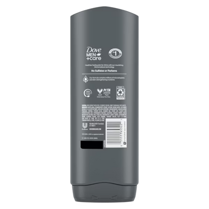 Dove - Men + Care Body & Face Wash Usa Elements Charcoal+Clay 13.5Oz/400Ml