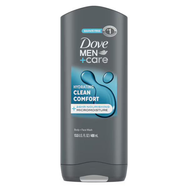 Dove - Men + Care Body & Face Wash Usa Clean Comfort 13.5Oz/400Ml