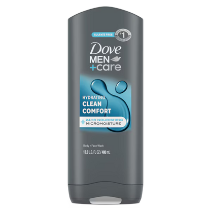 Dove - Men + Care Body & Face Wash Usa Clean Comfort 13.5Oz/400Ml