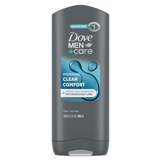 Dove - Men + Care Body & Face Wash Usa Clean Comfort 13.5Oz/400Ml
