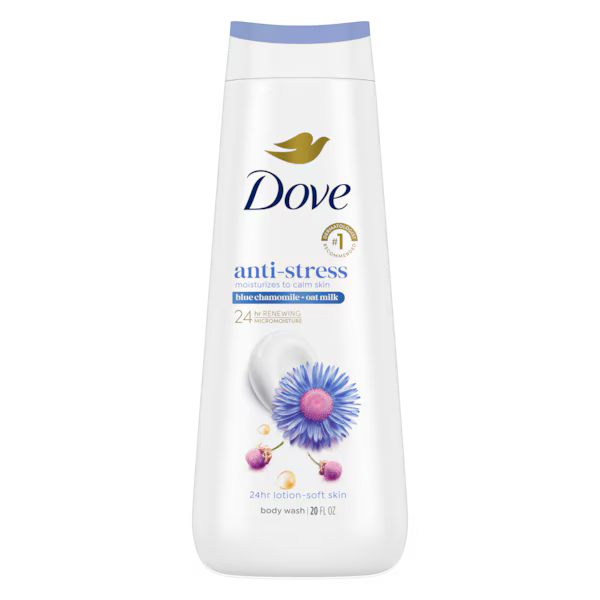 Dove - Body Wash Usa Anti Stress Blue Chamomile & Oat Milk 20Oz/591Ml
