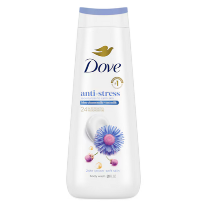 Dove - Body Wash Usa Anti Stress Blue Chamomile & Oat Milk 20Oz/591Ml