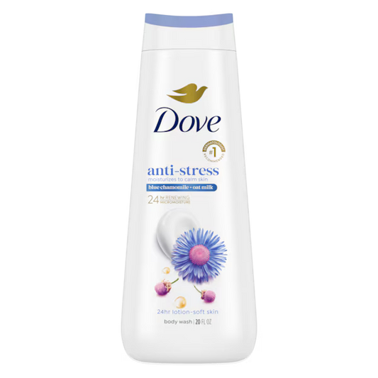 Dove - Body Wash Usa Anti Stress Blue Chamomile & Oat Milk 20Oz/591Ml