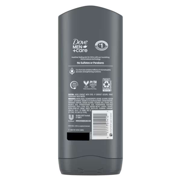 Dove - Men + Care Body & Face Wash Usa Clean Comfort 13.5Oz/400Ml