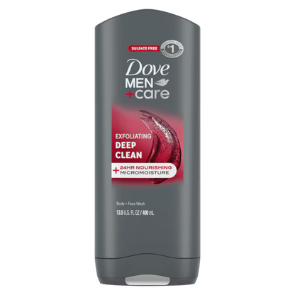 Dove - Men + Care Body & Face Wash Usa Deep Clean 13.5Oz/400Ml