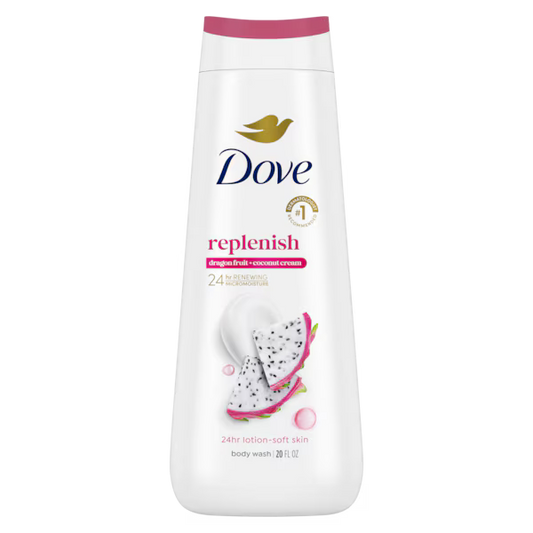 Dove - Body Wash Usa Replenish Dragon Fruit & Coconut Cream 20Oz/591Ml