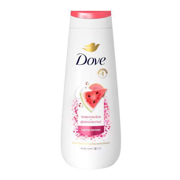 Dove - Body Wash Usa Watermelon & Guava Nectar 20Oz/591Ml