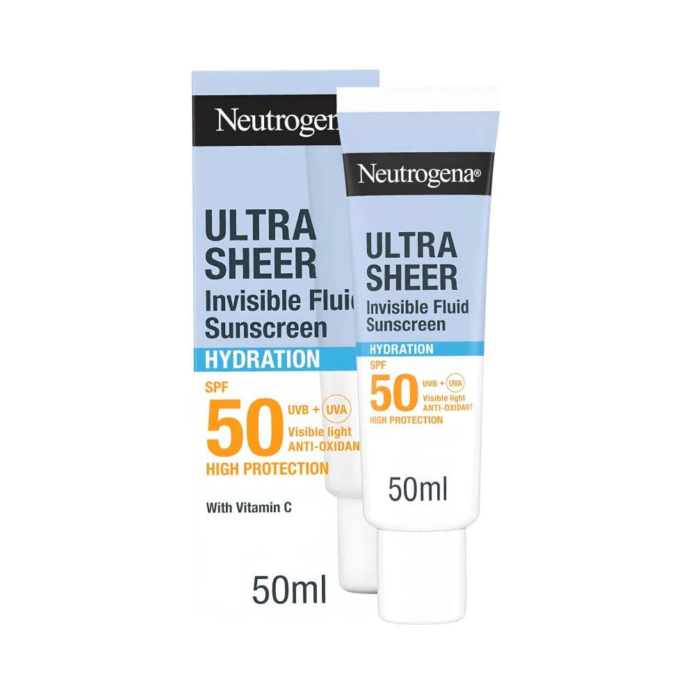 Neutrogena Ultra Sheer Hydration Fluid Sunscreen SPF 50+ 50Ml