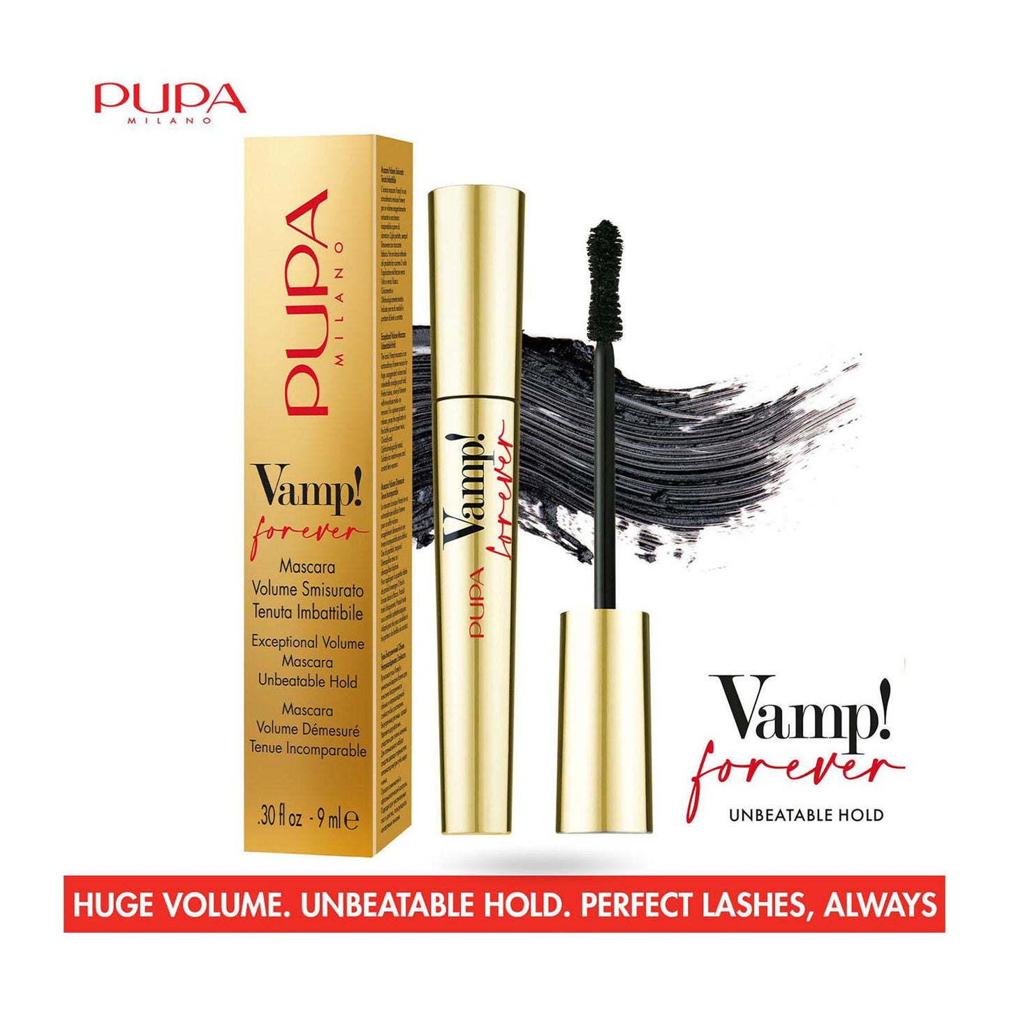 Pupa Milano - VAMP! Forever Exceptional Volume Mascara Unbeatable Hold 9ML