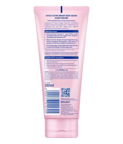 Nivea - Body Serum Extra Bright Hijab Cooling - 180Ml
