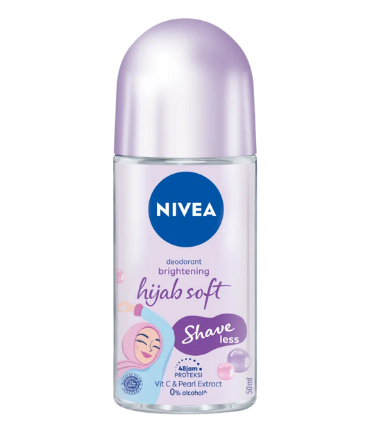 Nivea - Deodorant Roll On Women Bright & Shaveless Hijab Soft - 50Ml