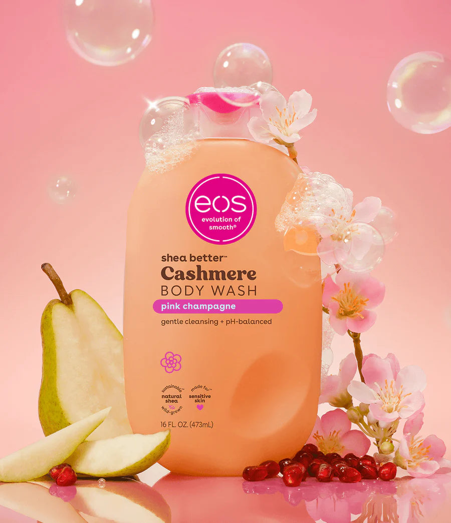 Eos Shea Better Cashmere Body Wash 473ml - Pink Champagne