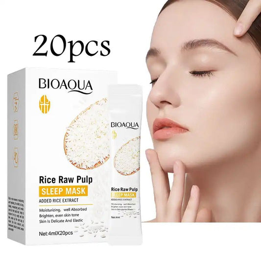 Bio Aqua Rice Raw Pulp Sleep Mask 4mlx20pcs