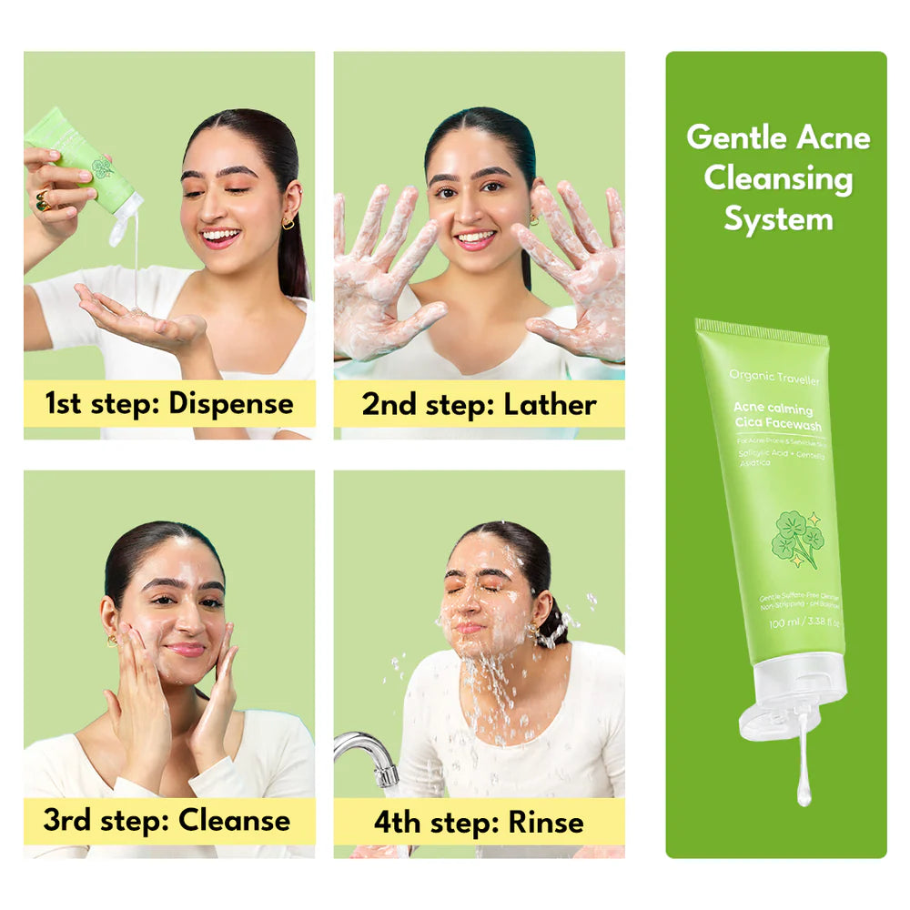 Organic Traveller - Acne Calming Cica Facewash