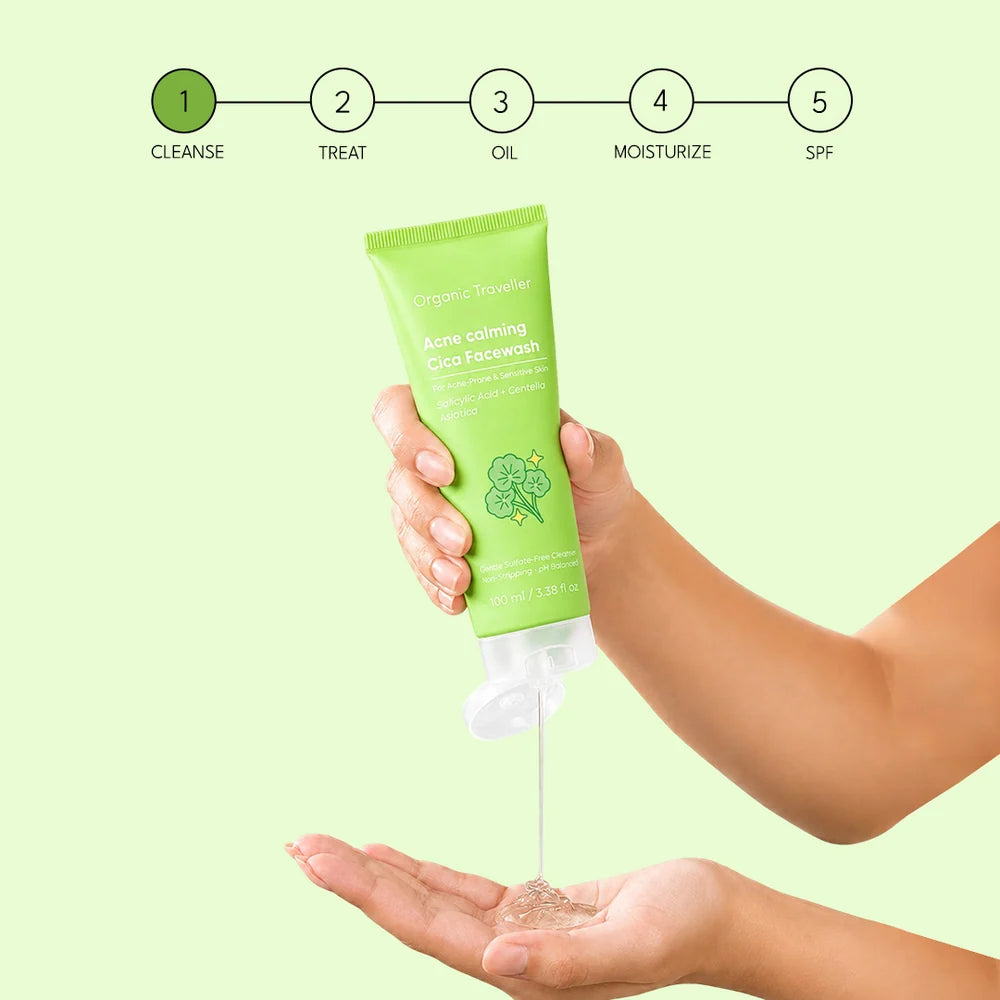 Organic Traveller - Acne Calming Cica Facewash