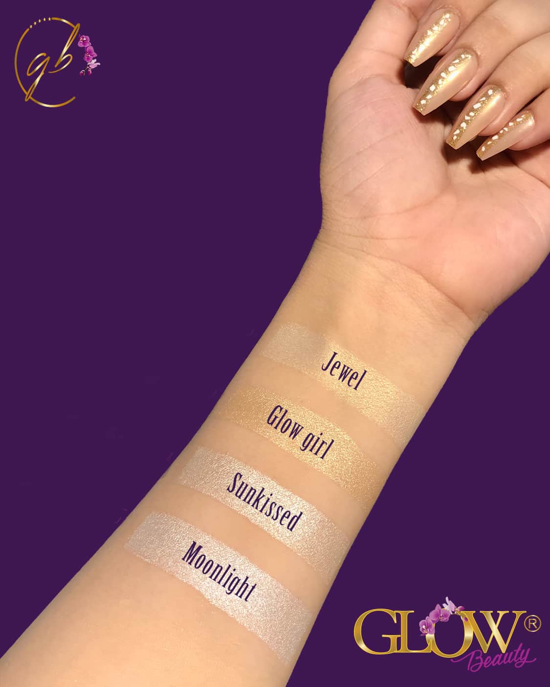 Glow Beauty - Highlighter Peachy Floral Faces