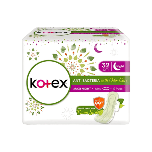 Kotex - Bio Care Maxi Night Wing Sanitary Pads - 12's