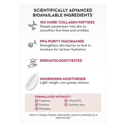 Olay - Regenerist Collagen Peptide 24 Fragrance Free Moisturiser Cream - 50G