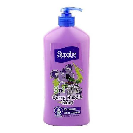 Swabe - Berry Bubble 3 in 1 Kids Shampoo - 550ml