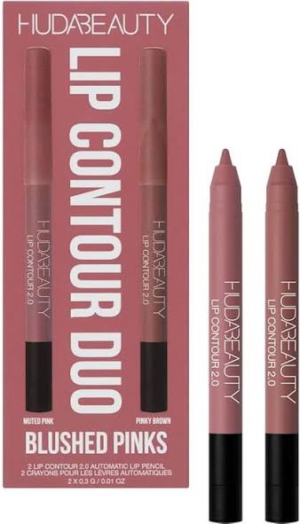 Huda Beauty - Lip Contour Duo - Blushed Pinks (Muted Pink - Pinky Brown)