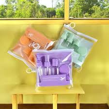 B&B Derma - Travel Dispenser Bottle Kit “ 8-Piece Refillable Travel Container Set