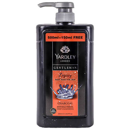 Yardley - Gentleman Legacy Charcoal Anti-Bacterial Body Wash - 180ml
