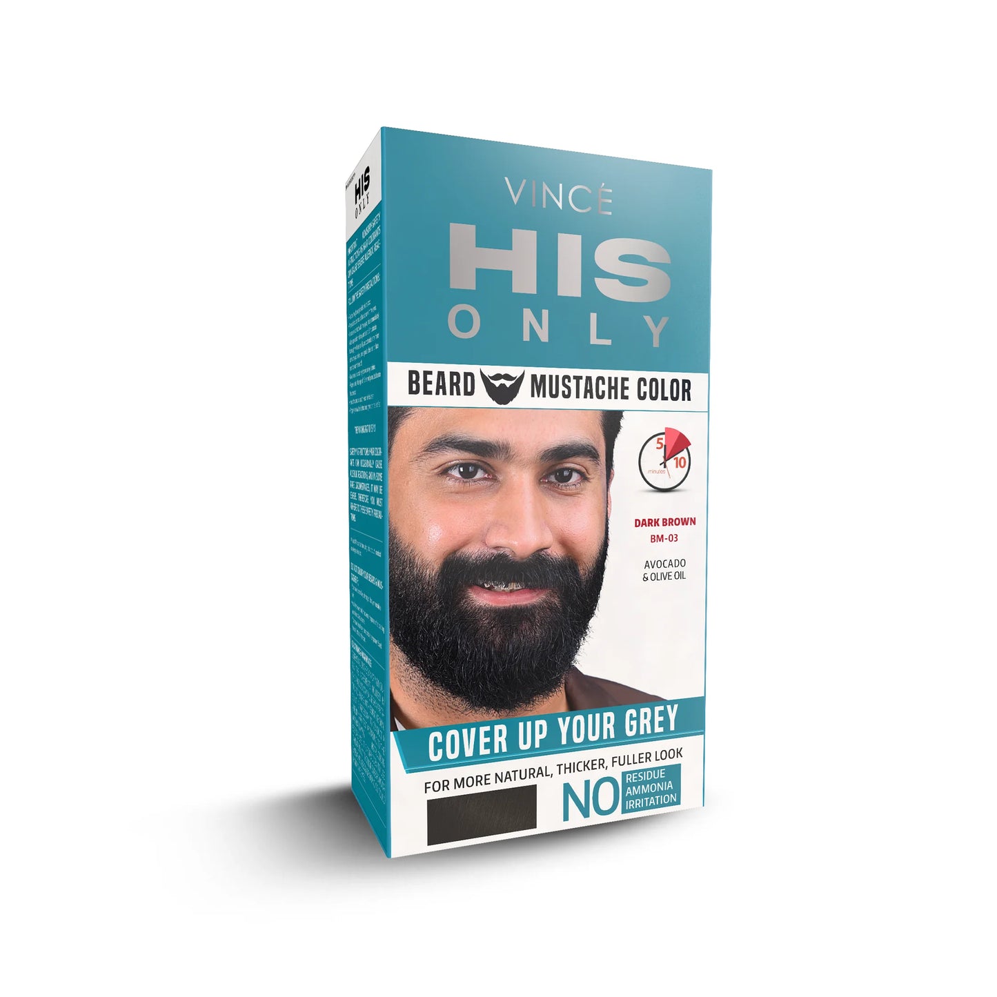 Vince - Dark Brown - Beard & Mustache Color (BM-03)