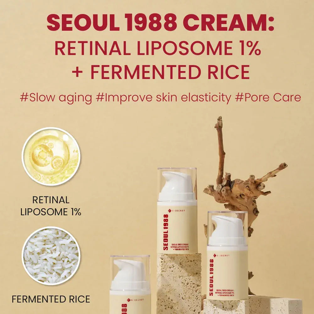 K-Secret - Seoul 1988 Cream: Retinal Liposome 1% + Fermented Rice 50ml