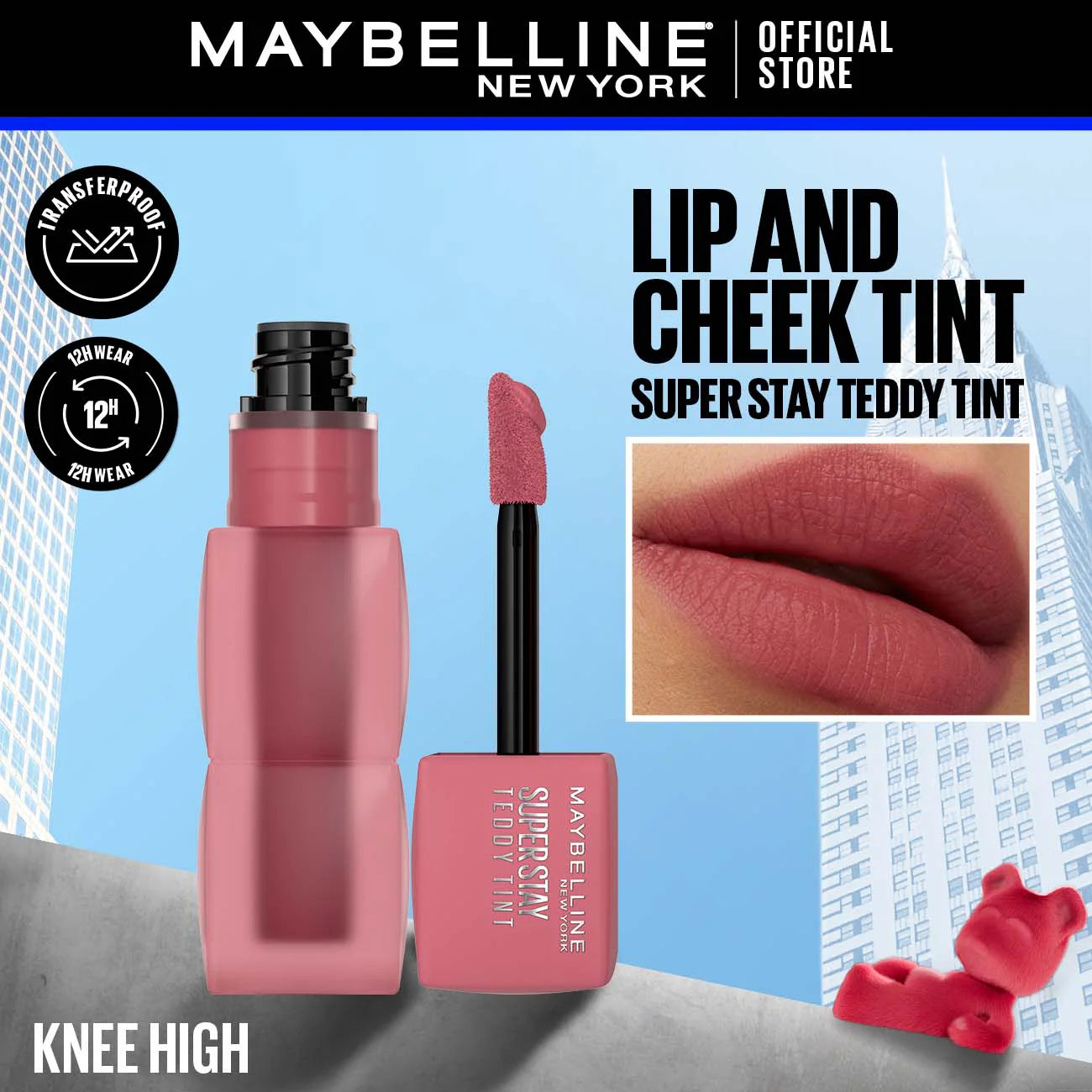 Maybelline New York's Super Stay Teddy Tint™: The 12-Hour Liquid Lip Tint!