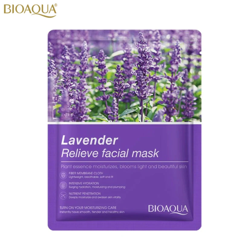 Bioaqua Lavender Relieve Facial Mask 25G - 1 PC