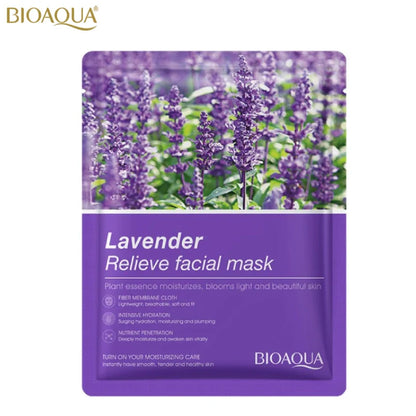 Bioaqua Lavender Relieve Facial Mask 25G - 1 PC