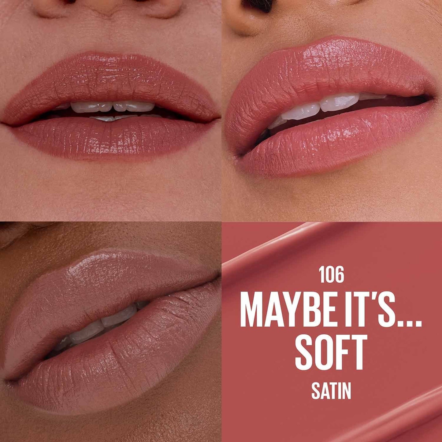 Maybelline USA - Serum Lipstick with Hyaluronic Acid Satin Finish 3.4G