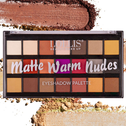 Lollis - Matte Warm Nudes 21 Colors Eyeshadow Palette