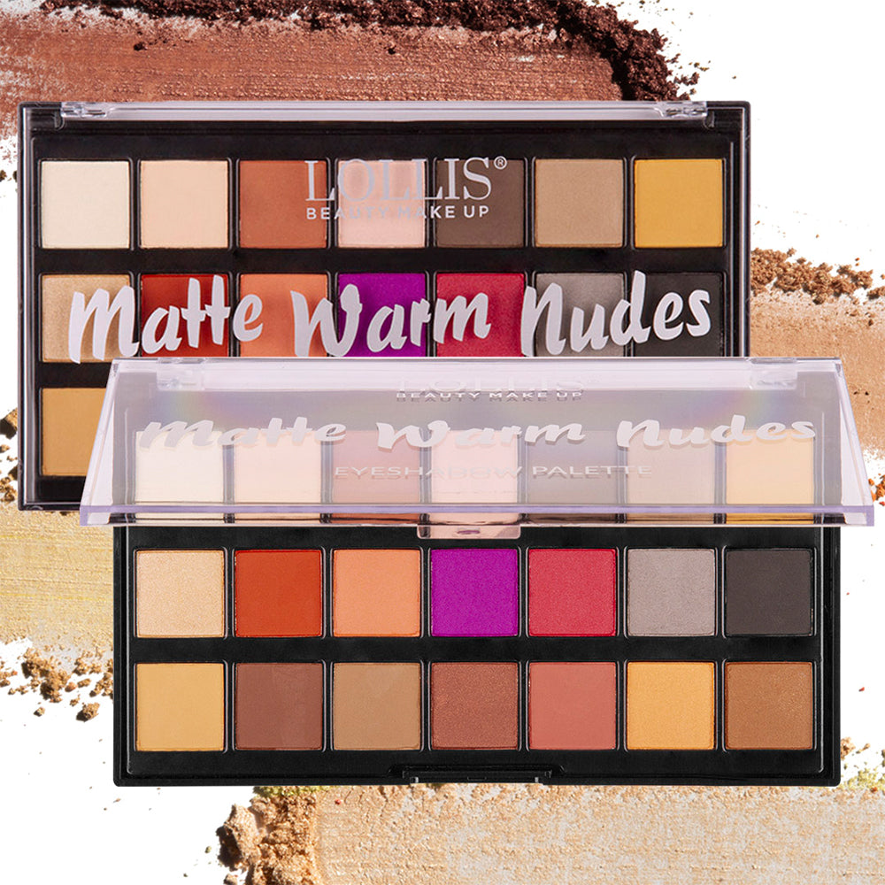 Lollis - Matte Warm Nudes 21 Colors Eyeshadow Palette – Highfy.pk