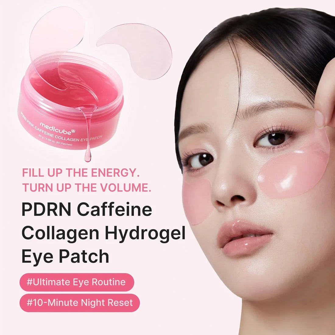 Medicube - PDRN Pink Caffeine Collagen Eye Patch - 60 Patches